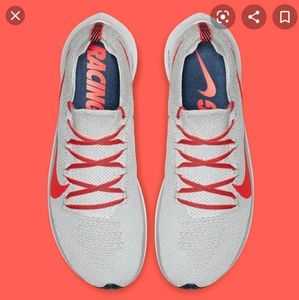 Nike Zoom Fly Flyknit Pure Platinum Bright Crimson